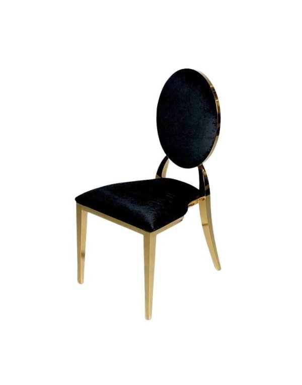 Bella Chair – Black + Gold
