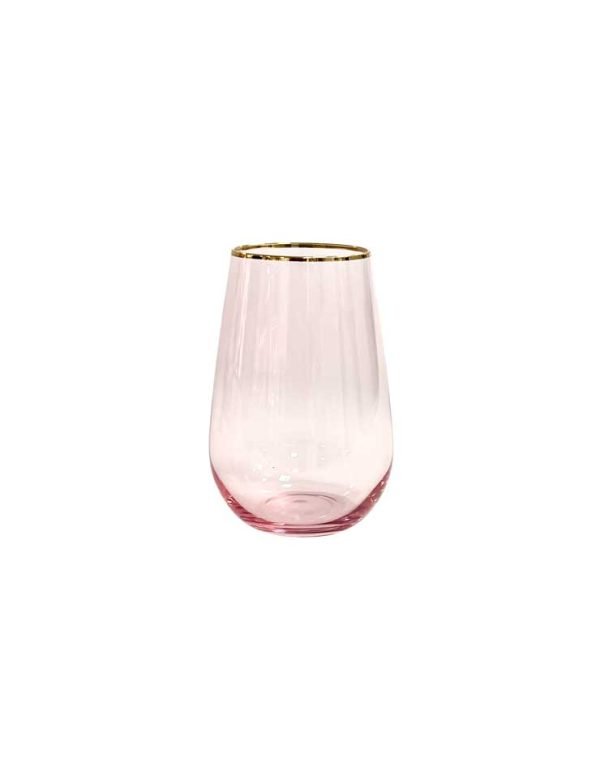 17.25 Chloe Rose Stemless Wine/Water
