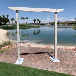 Distressed White Classic Arch