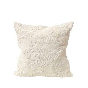 Creamy Brocade Pillow – 20″x20″