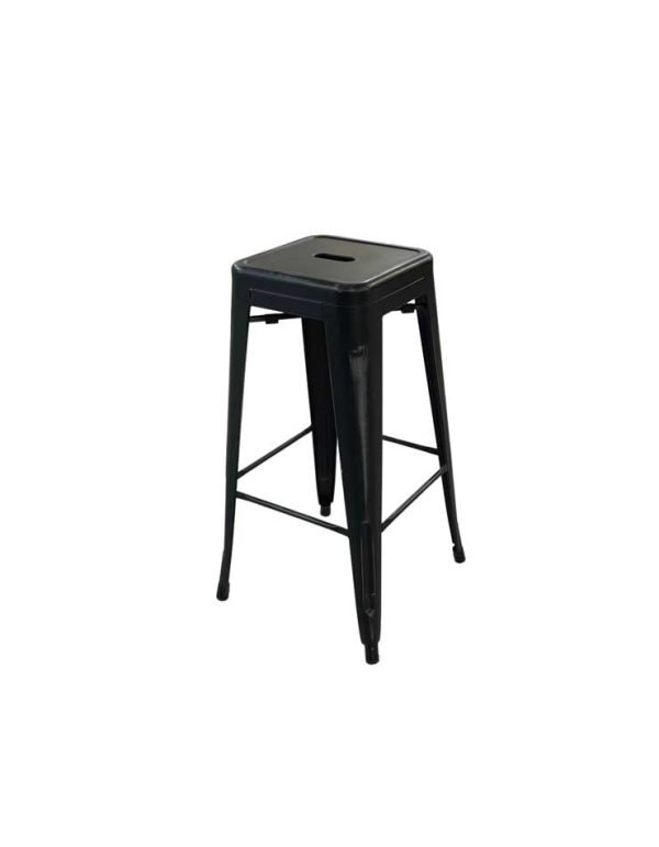 Pub Bar Stool – Distressed Black
