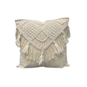 Macrame Tassel Pillow – 16″x16″