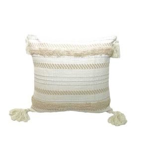 Moroccan Tassel Pillow – 18″x18″