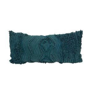 Teal Wave Pillow – 11″x26″