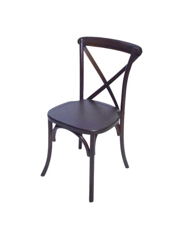 Cross Back Chair – Walnut