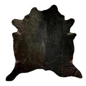 Black Beauty Cowhide Rug – 7′ x 7′