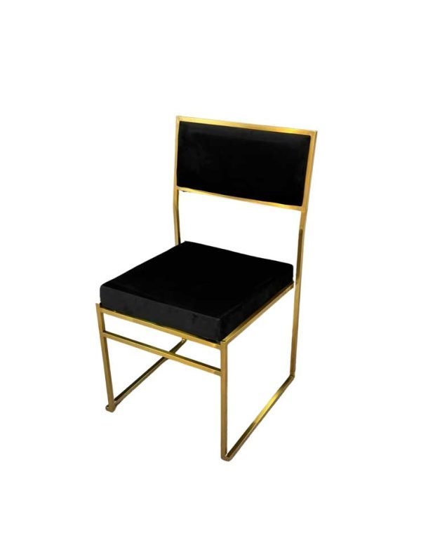 Gramercy Chair – Black + Brass