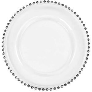 Silver Beaded Charger