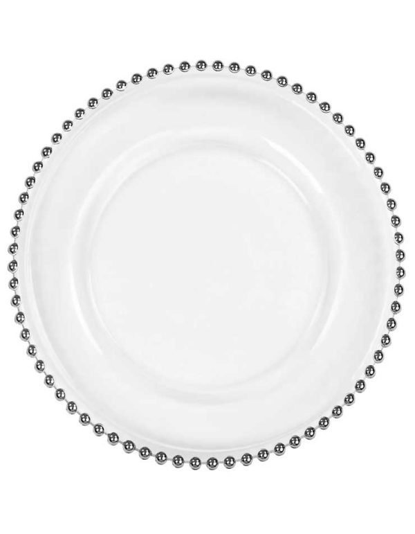Silver Beaded Charger