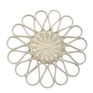 Whitewash Petal Charger